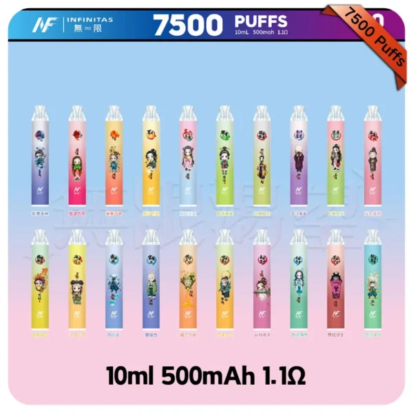 INF一次性電子煙 INF無限&鬼滅之刃聯名版抛棄式7500口